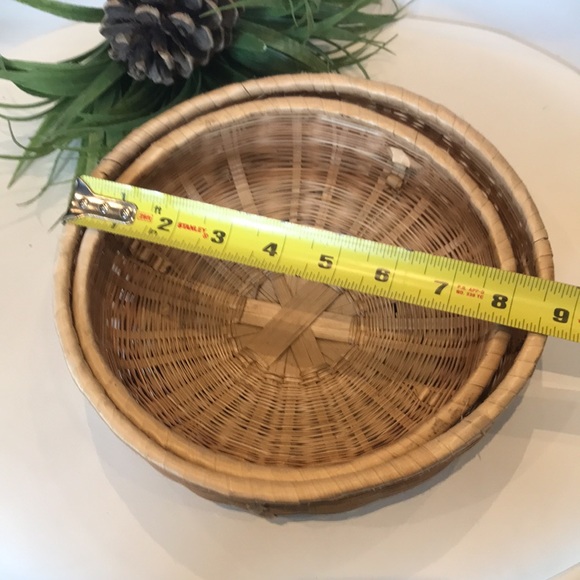 🔥4/$25🔥 VINTAGE basket set (2) - Picture 5 of 7